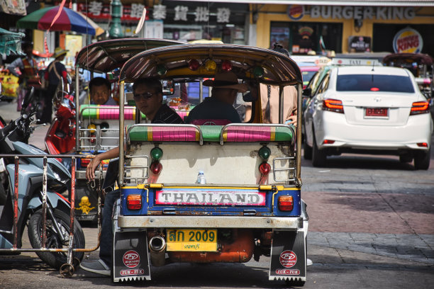 曼谷考山路的城市风景图片图片下载