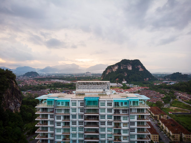 风景鸟瞰天堂度假酒店，怡保图片下载