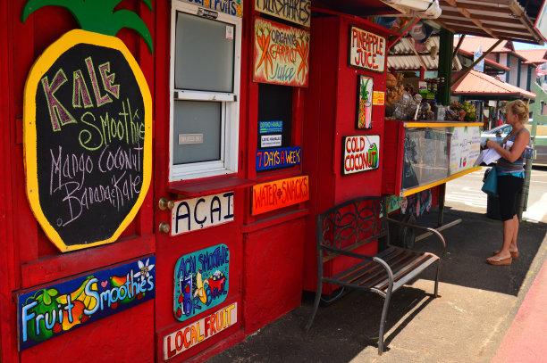 夏威夷的水果摊图片下载