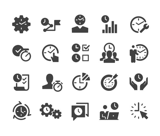 时间管理图标-经典系列图片下载
