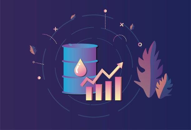 石油桶与股票市场走势图，石油市场价格分析图片下载