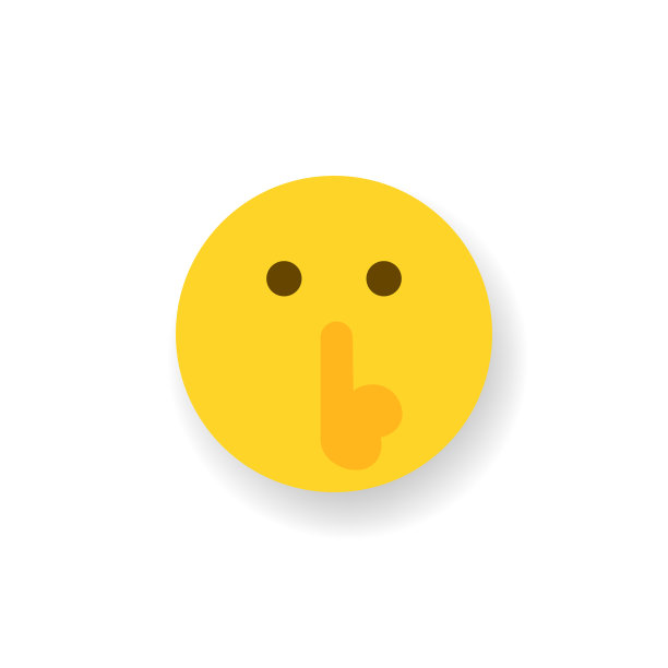 Emoticon平面设计投阴影效果图片下载