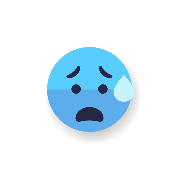 Emoticon平面设计投阴影效果图片下载