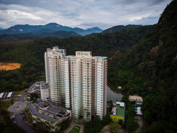 风景鸟瞰天堂度假酒店，怡保图片下载