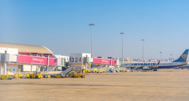 法罗国际机场，阿尔加维，葡萄牙图片下载