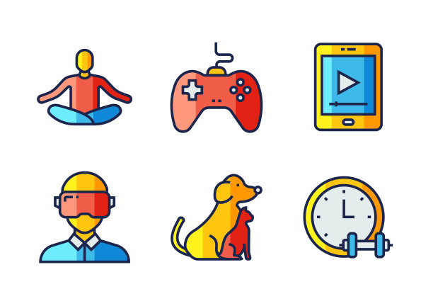 新常态概念-平面线图标，轮廓向量符号插图。Covid-19冠状病毒图片下载