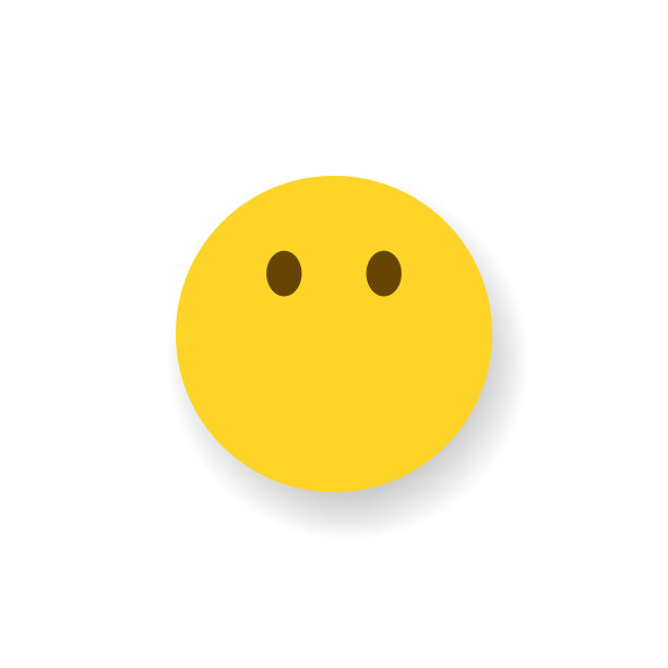 Emoticon平面设计投阴影效果图片下载
