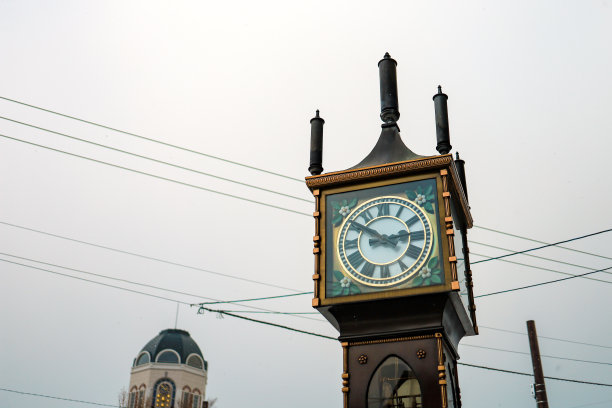 音乐盒博物馆前的钟楼图片下载