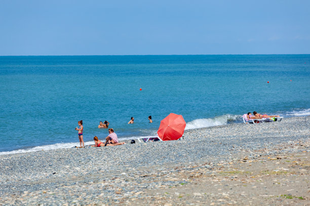 阿纳卡利亚黑海海岸的海浪图片下载