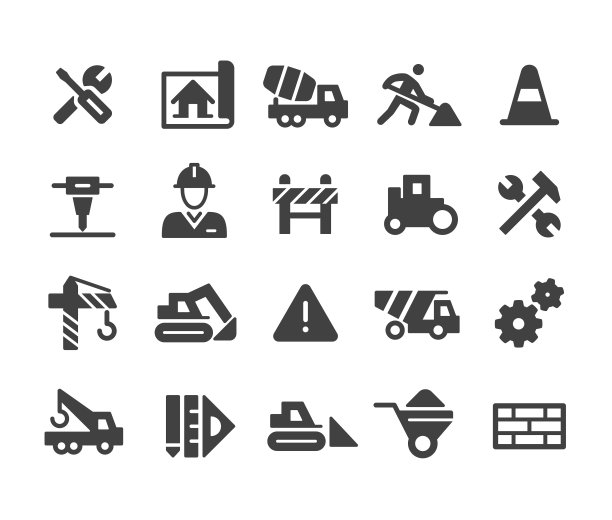 建筑图标-经典系列图片下载