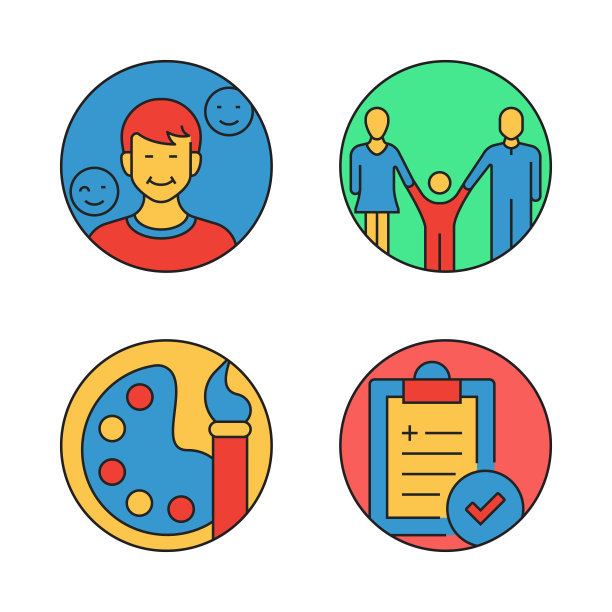 健康生活方式平面线图标，轮廓向量符号插图。图片下载