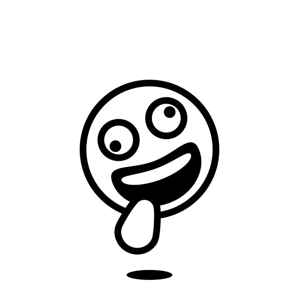 表情符号可爱的线条艺术风格图片下载