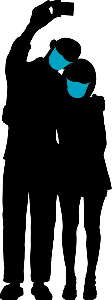 夫妇与面具图片下载