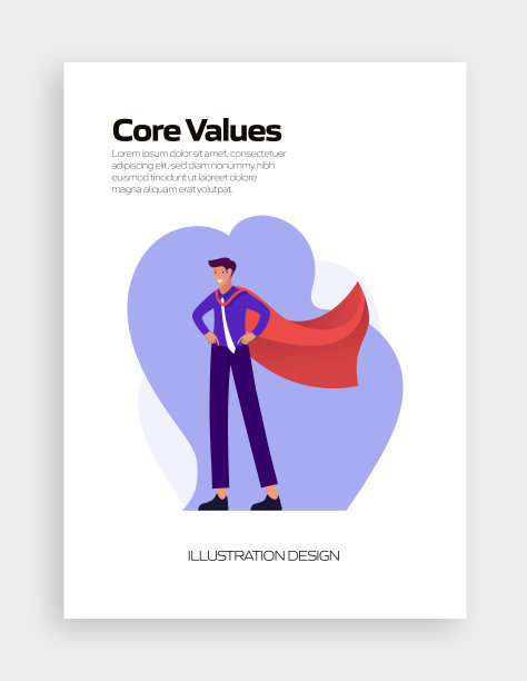 核心价值概念矢量插图网站横幅，广告和营销材料，在线广告，业务演示等。图片下载