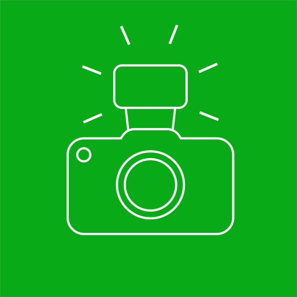 带有闪光灯图标的相机图片下载