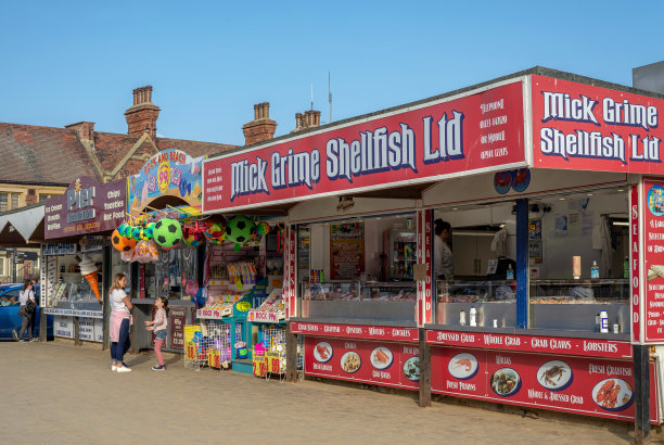 海滨摊位。图片下载