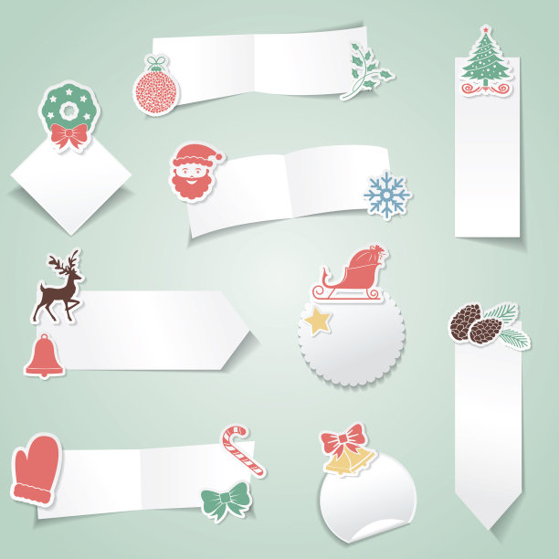 圣诞特卖商店横幅贴纸图片下载