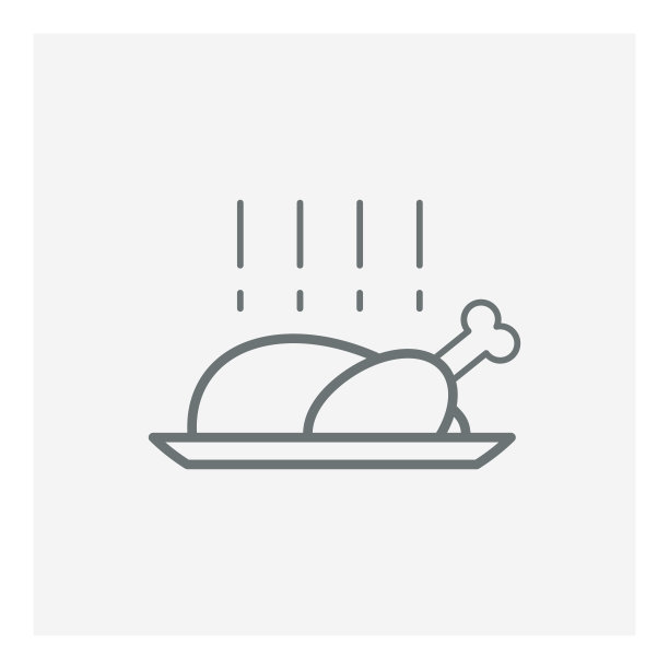 烤火鸡图标图片下载