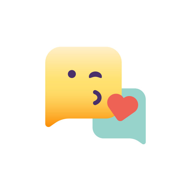 广场语音泡泡的表情符号设计图片下载