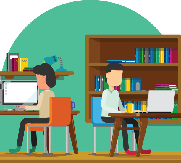 情侣在家共享空间办公图片下载