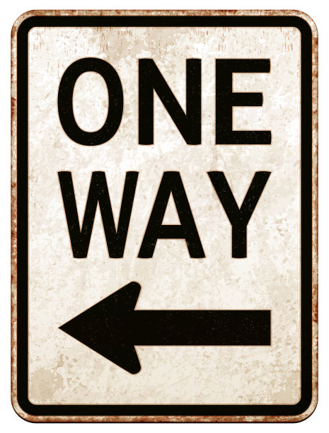 垃圾摇滚单程路牌矢量插图上的白色图片下载