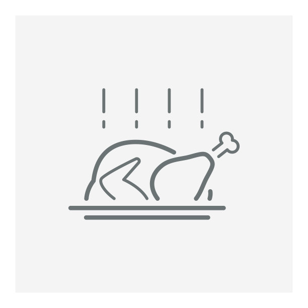 烤火鸡图标图片下载