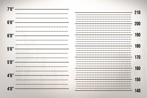 墙上有两个刻度，单位是英寸和厘米图片下载