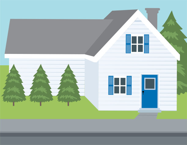 带院子的小白宫图片下载