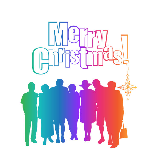 圣诞社交泡沫彩虹图片下载