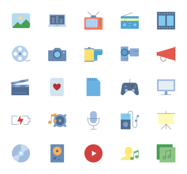 多媒体图标设置图片下载