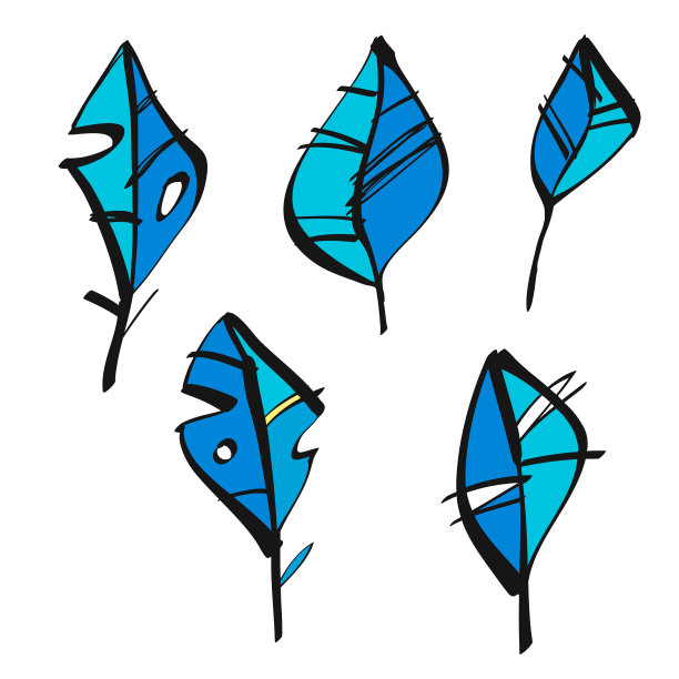 留下墨水和素描插图图片下载