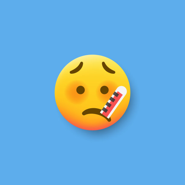 Emoticon平面设计投阴影效果图片下载