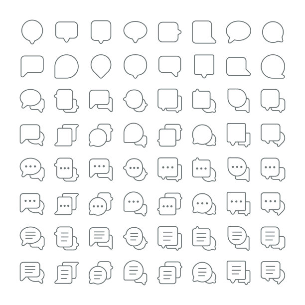 气泡图标图片下载