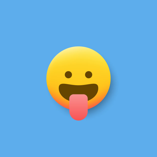 Emoticon平面设计投阴影效果图片下载