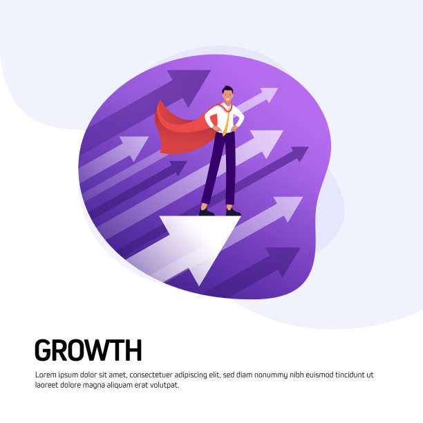 增长概念矢量插图网站横幅，广告和营销材料，在线广告，业务演示等。图片下载