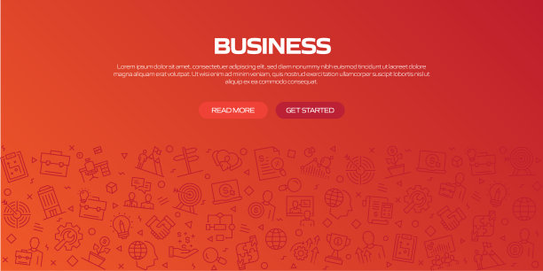 带有模式的与业务相关的横幅设计图片下载