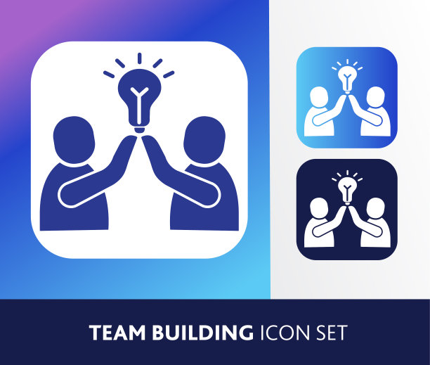 业务团队建设交流理念细线风格图标-可编辑笔触图片下载