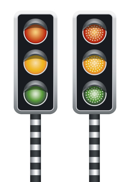 孤立的红绿灯图片下载