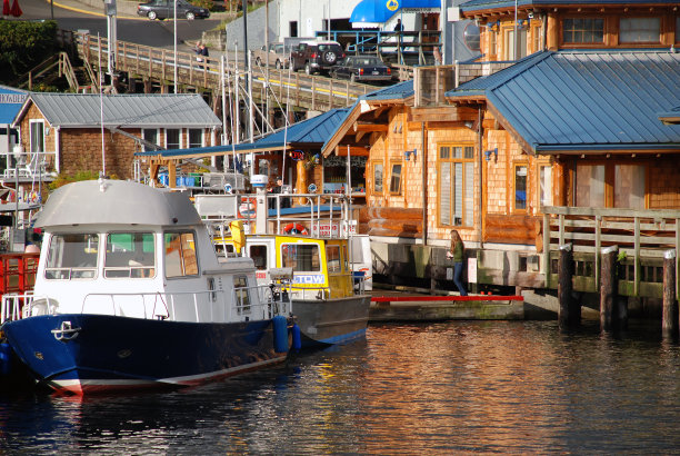 加拿大不列颠哥伦比亚省的吉布森码头图片下载