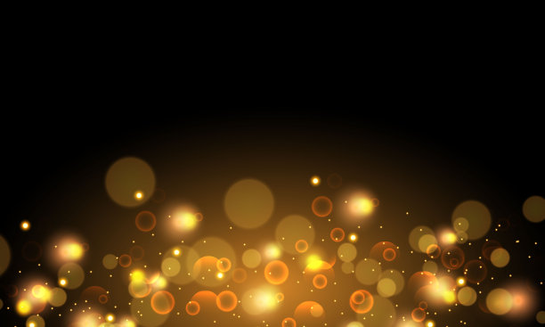 金色的焦外成像背景图片下载