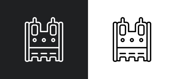 圣母院轮廓图标在白色和黑色的颜色。巴黎圣母院平面矢量图标从建筑集合为web，移动应用程序和ui。图片下载