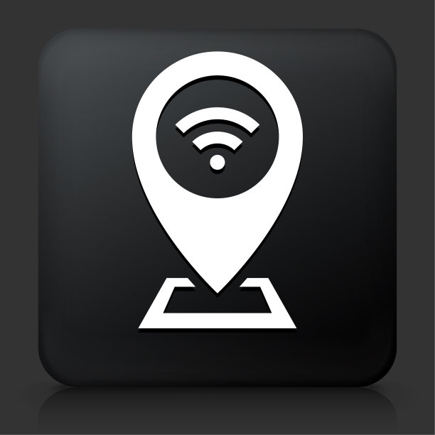 Wifi热点互联网连接地图指针图标图片下载