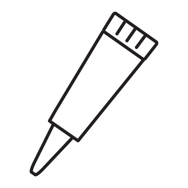 现代护肤美容膏管细线条风格-可编辑笔触图片下载