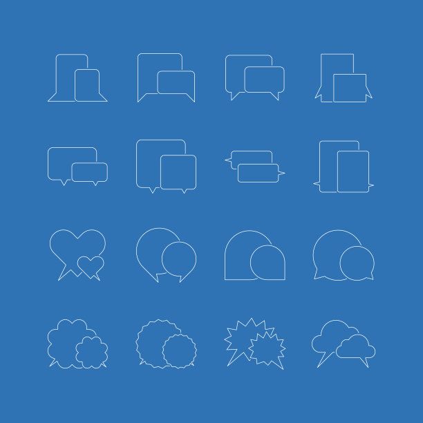 气泡图标图片下载