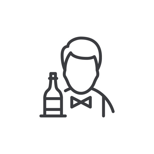 调酒师线图标编辑Stroke图片下载