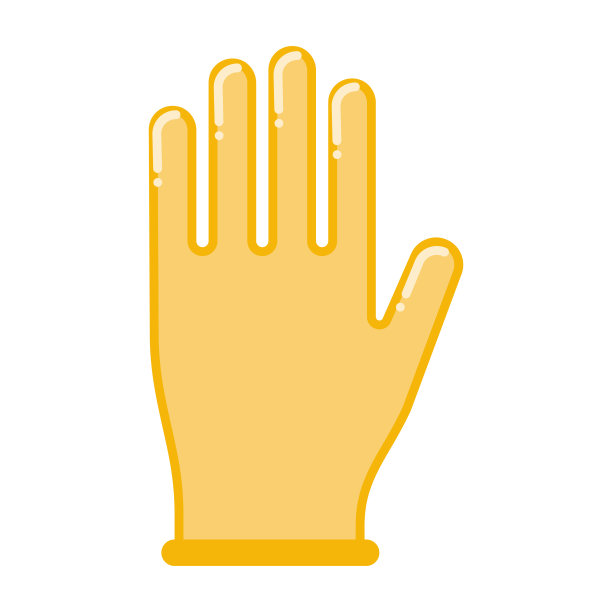 手术手套图标上透明的背景图片下载