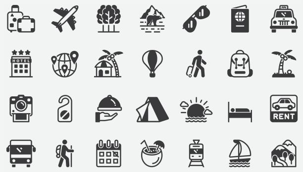 旅游概念的图标图片下载