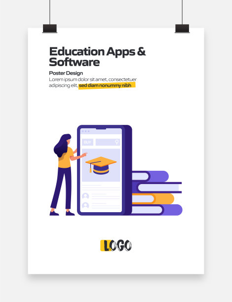 电子学习，在线教育和远程教育相关的现代矢量插图图片下载