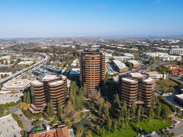 鸟瞰图的建筑在大学城大，圣地亚哥图片下载