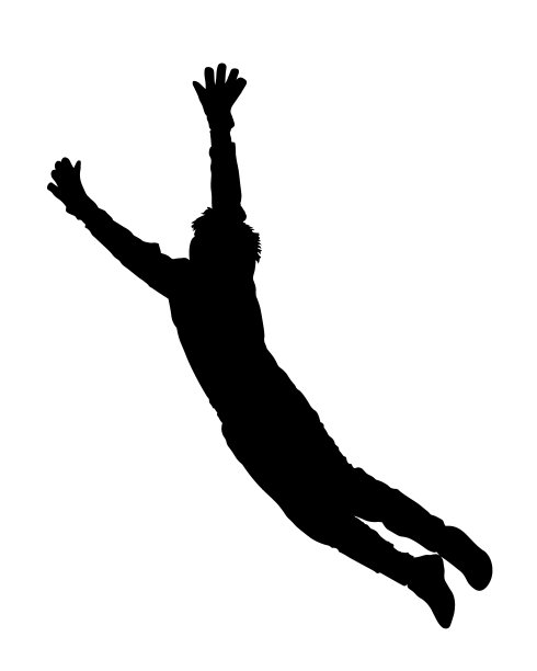 守门员在跳跃时试图触球图片下载